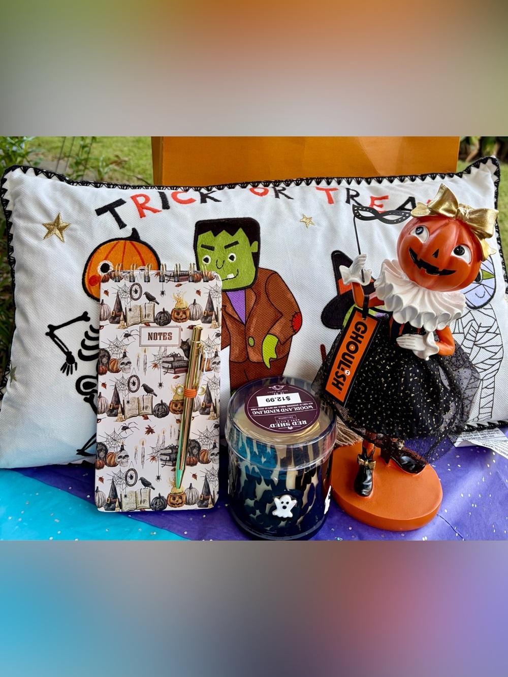 NWT HALLOWEEN Trick or Treat Home Decor/Ms. Pumpkin/Candle/Dish Towels & MORE🎃👻